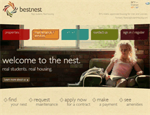 Tablet Screenshot of bestnesthousing.com